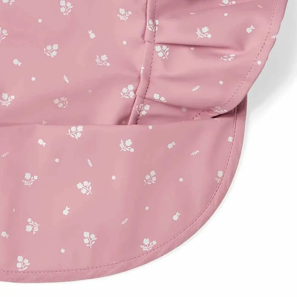 Snuggle Hunny Waterproof Snuggle Bib - Pink Fleur Frill