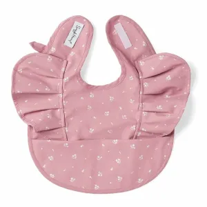 Snuggle Hunny Waterproof Snuggle Bib - Pink Fleur Frill