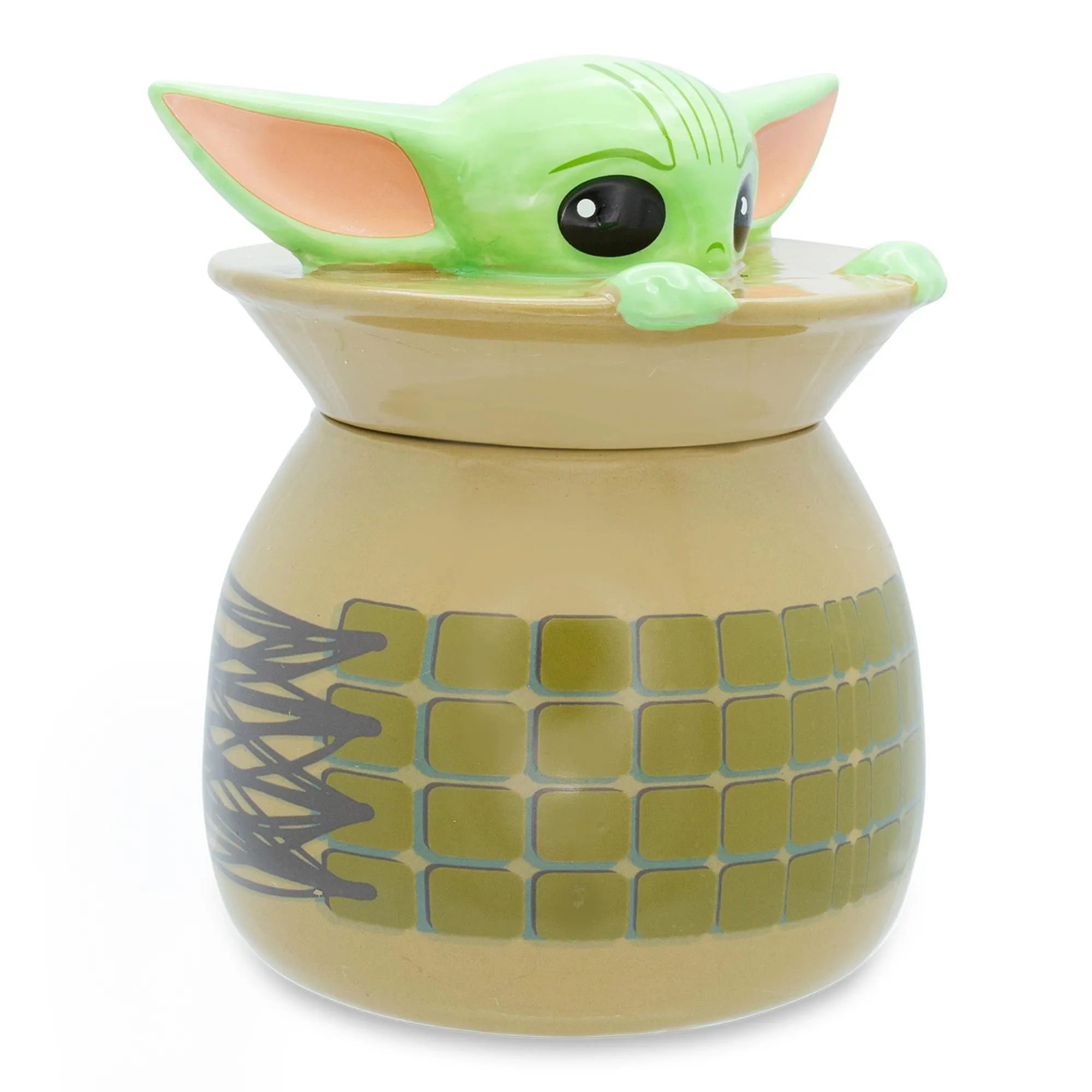 Star Wars: The Mandalorian Grogu Ceramic Cookie Jar Container | 6 Inches Tall