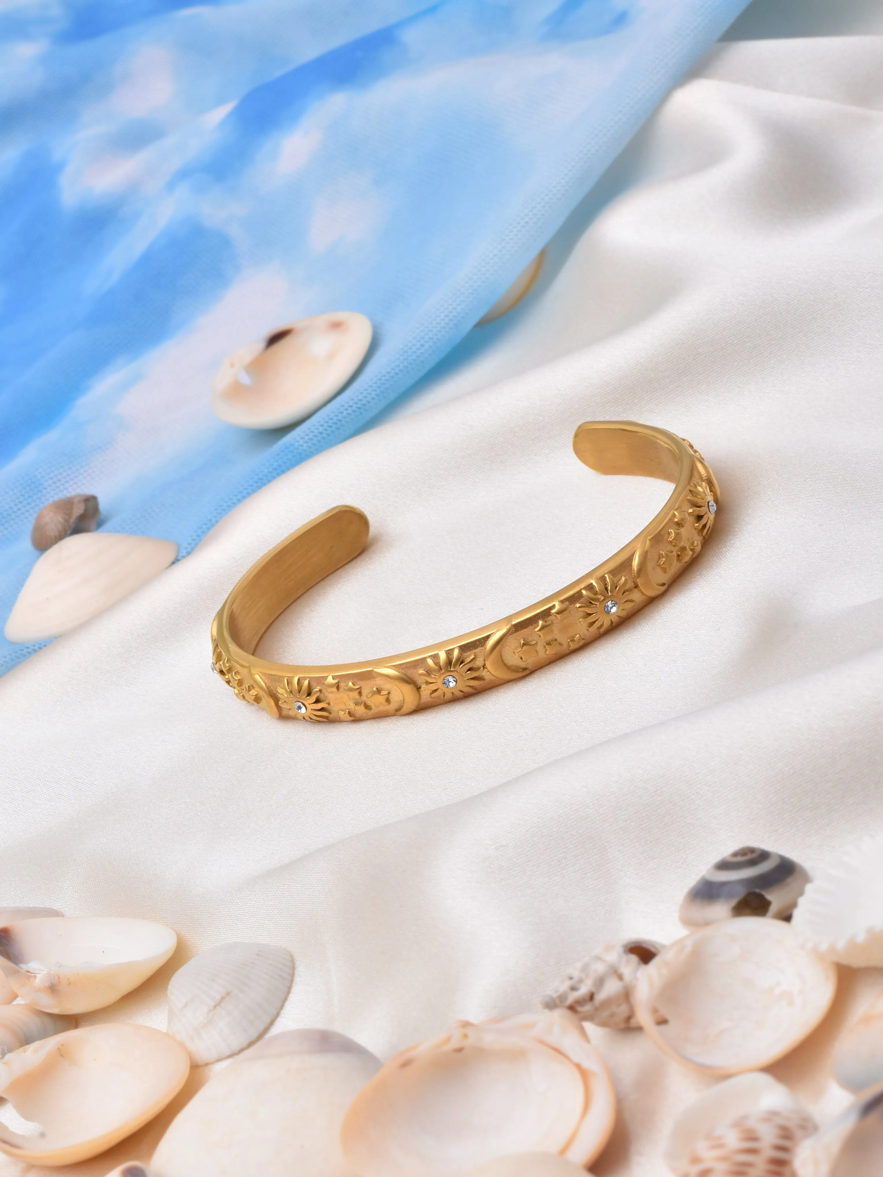 Starry Delight Waterproof Cuff Bangle