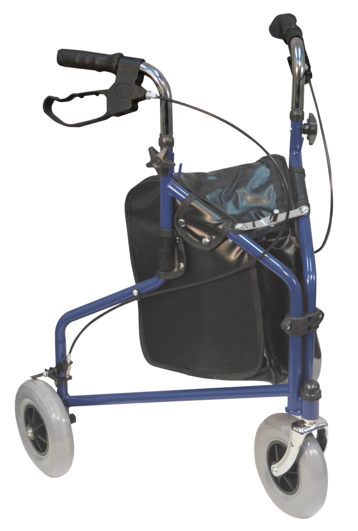 Steel Three Wheel/Tri Walker With Shopping Bag