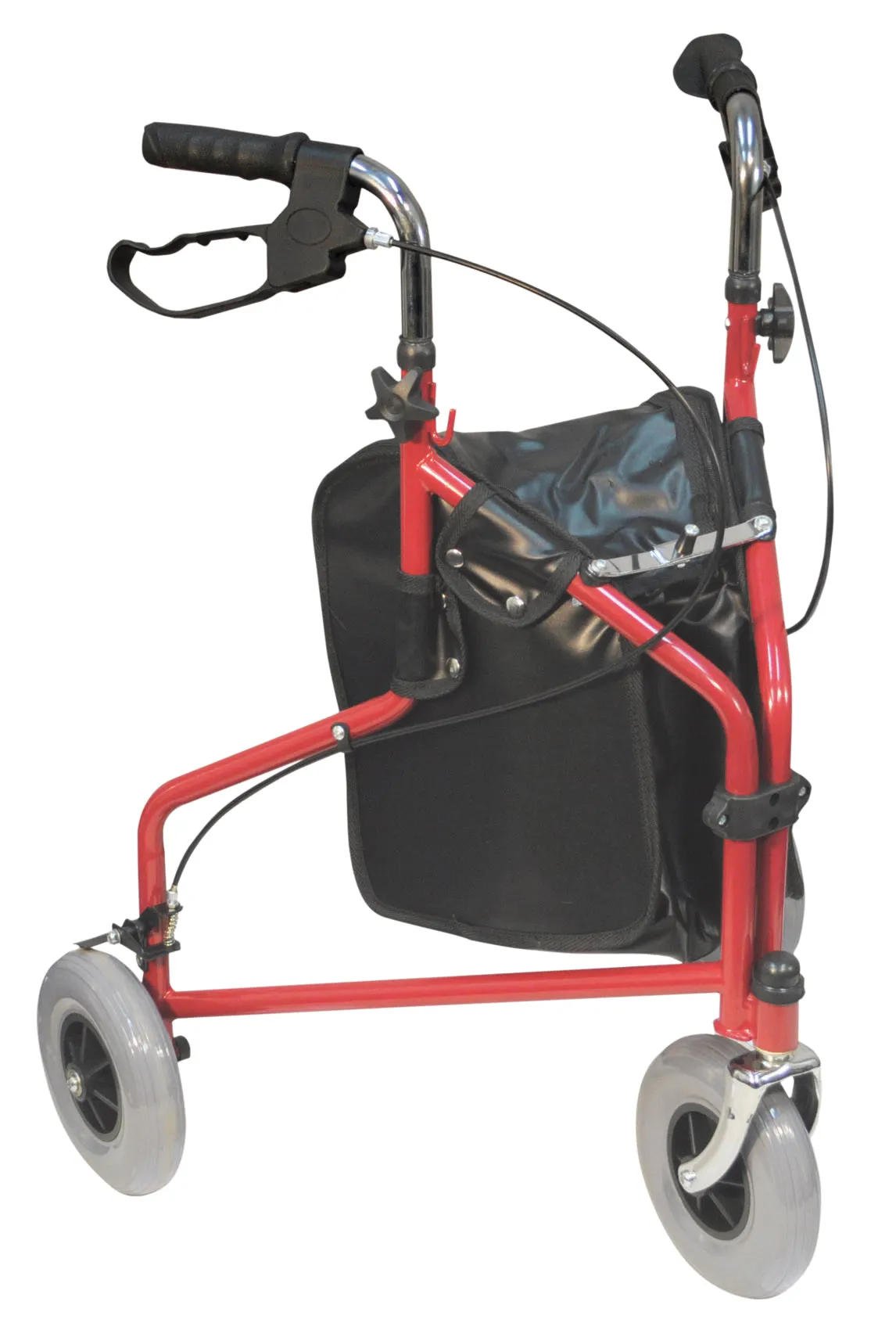 Steel Three Wheel/Tri Walker With Shopping Bag