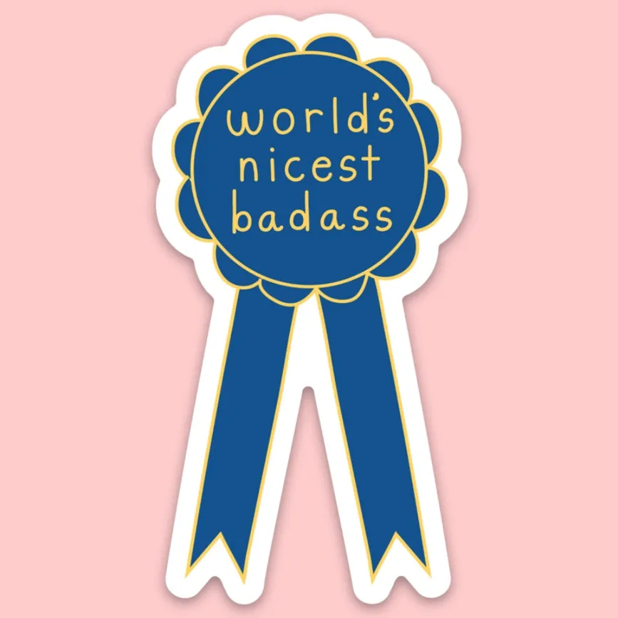 Sticker - World's Nicest Badass