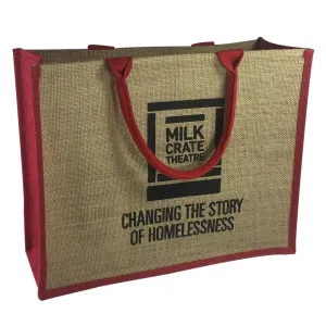 Stock Jute Bag Coloured-Red(SJB-02RD)