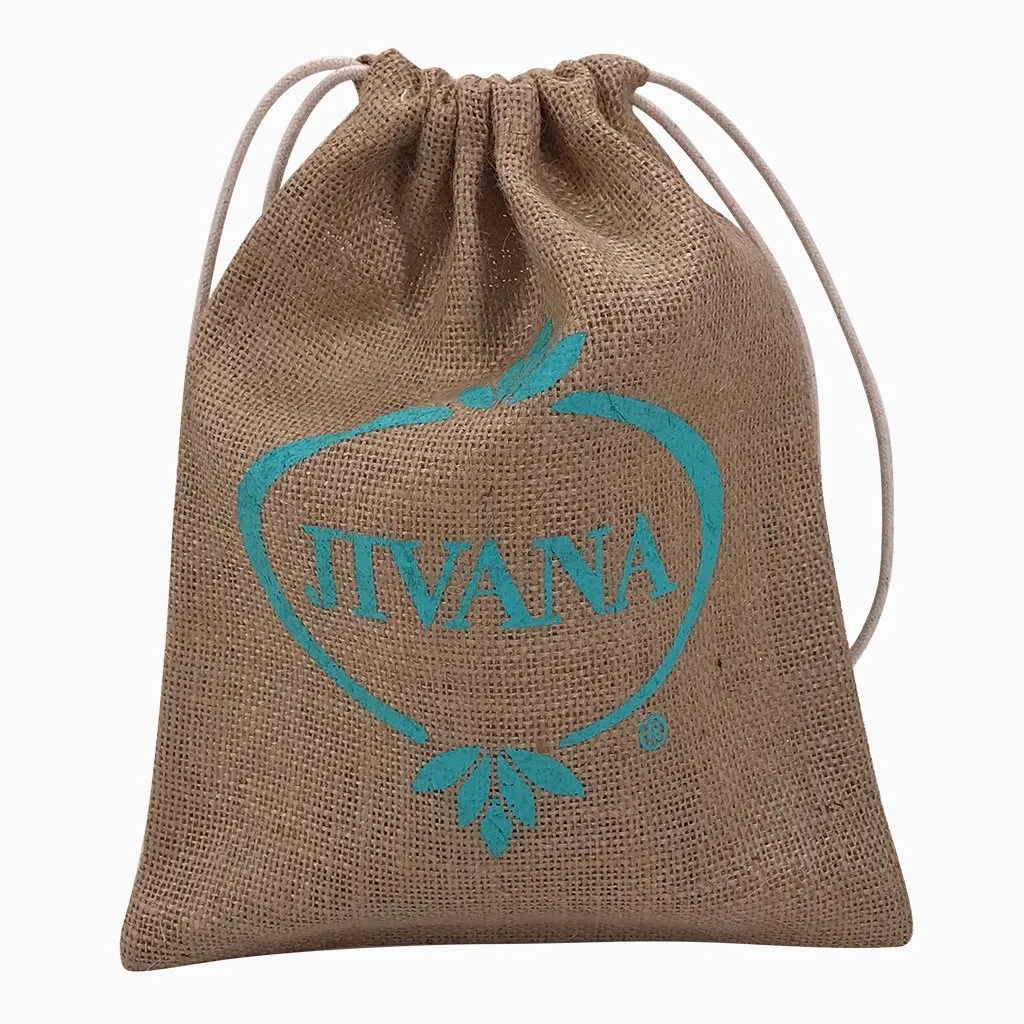 Stock Jute Drawstring Bag-Medium(SJB-11T)