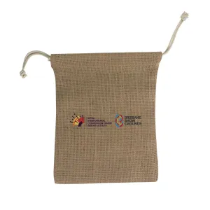 Stock Jute Drawstring Bag-Medium(SJB-11T)