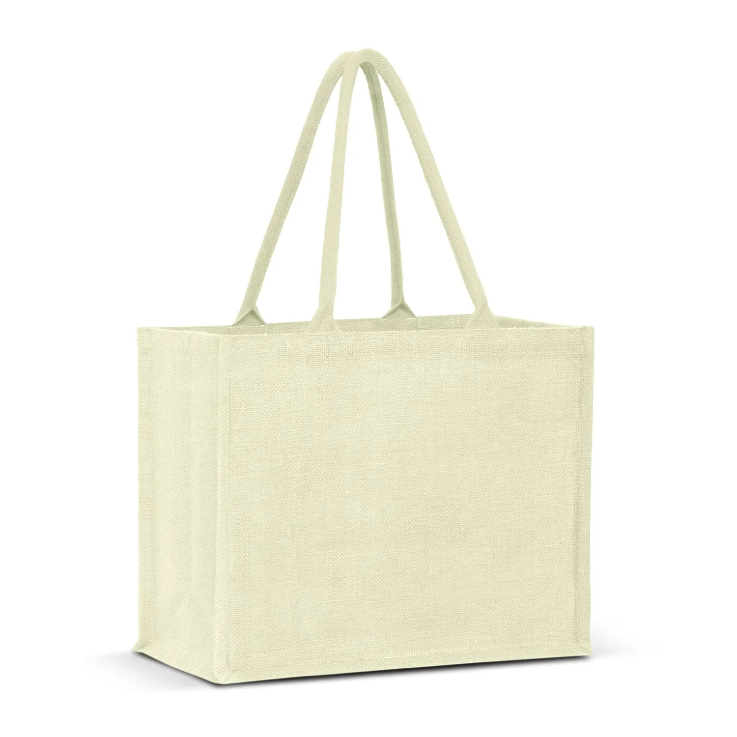 Stock Jute Shopper With Large Gusset-Coloured(SJB-08T)