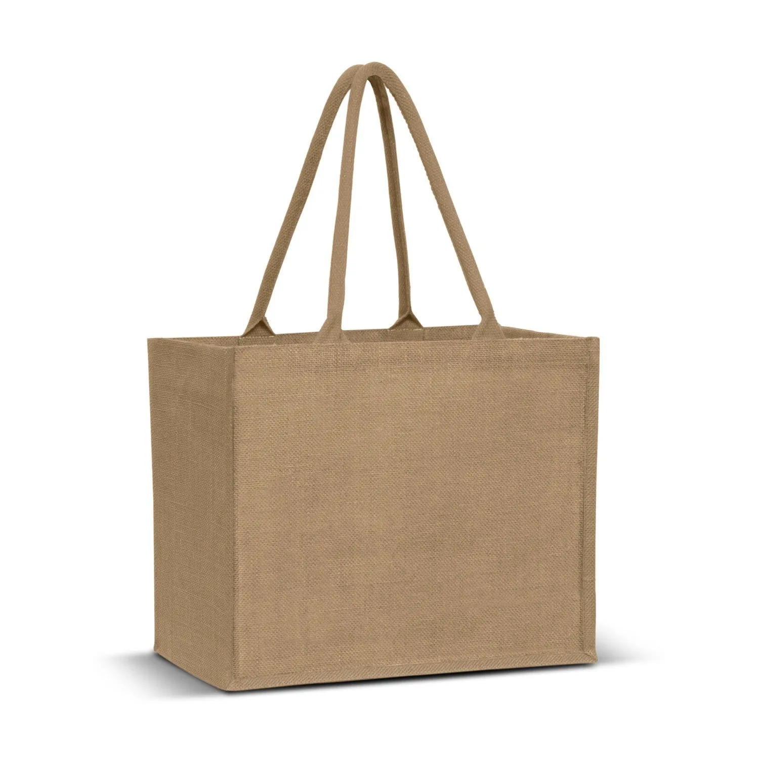 Stock Jute Shopper With Large Gusset-Coloured(SJB-08T)