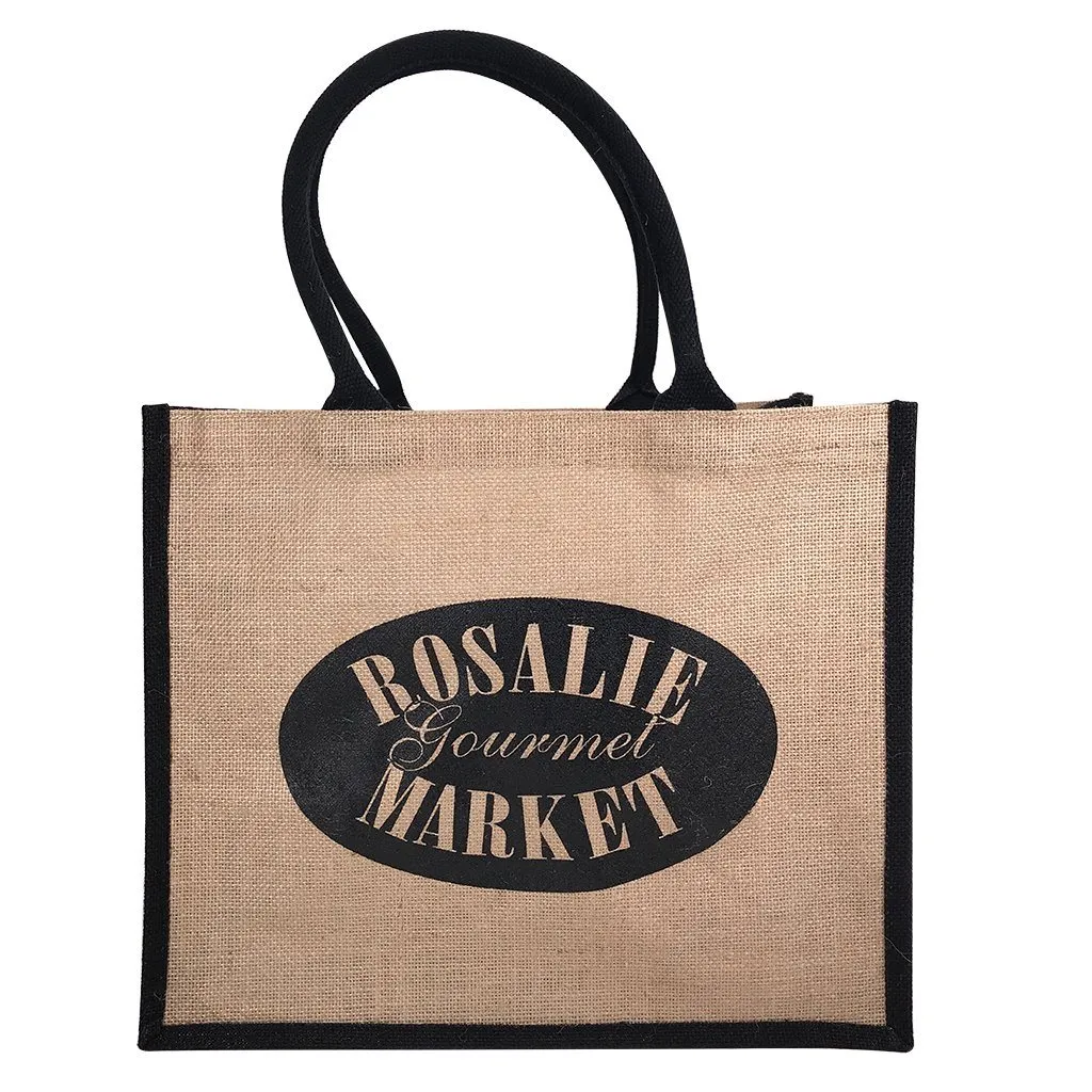 Stock Jute Shopper With Large Gusset-Coloured(SJB-08T)