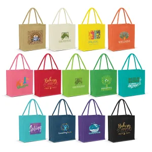 Stock Jute Square Shopper-Vivid(SJB-24T)