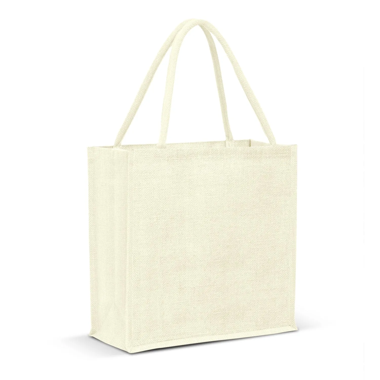 Stock Jute Square Shopper-Vivid(SJB-24T)