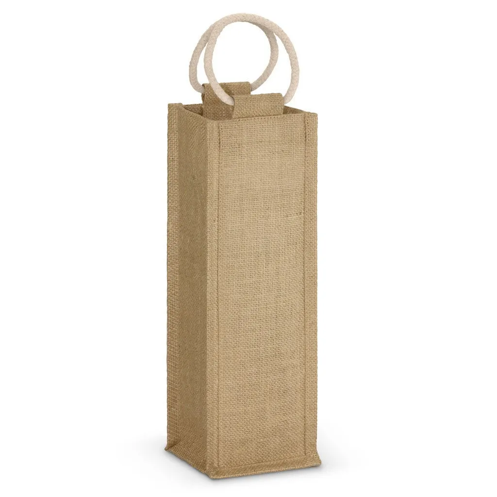 Stock Jute Wine Carrier-Single Bottle(SJB-13T)