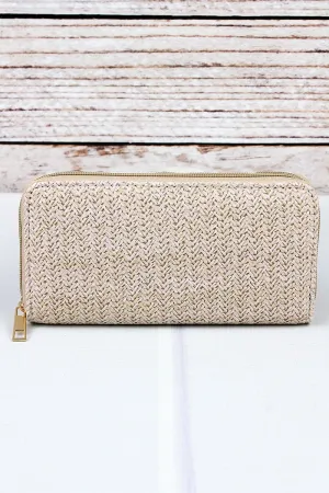 Straw Clutch Wallet