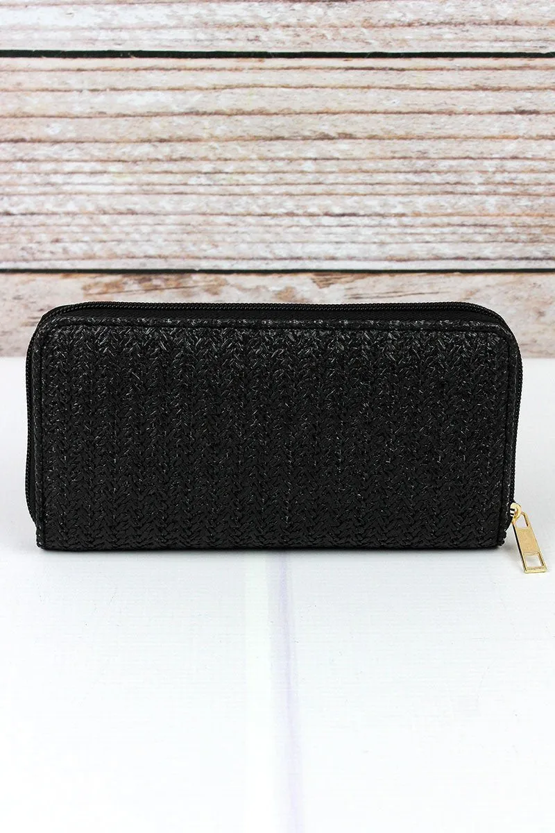 Straw Clutch Wallet