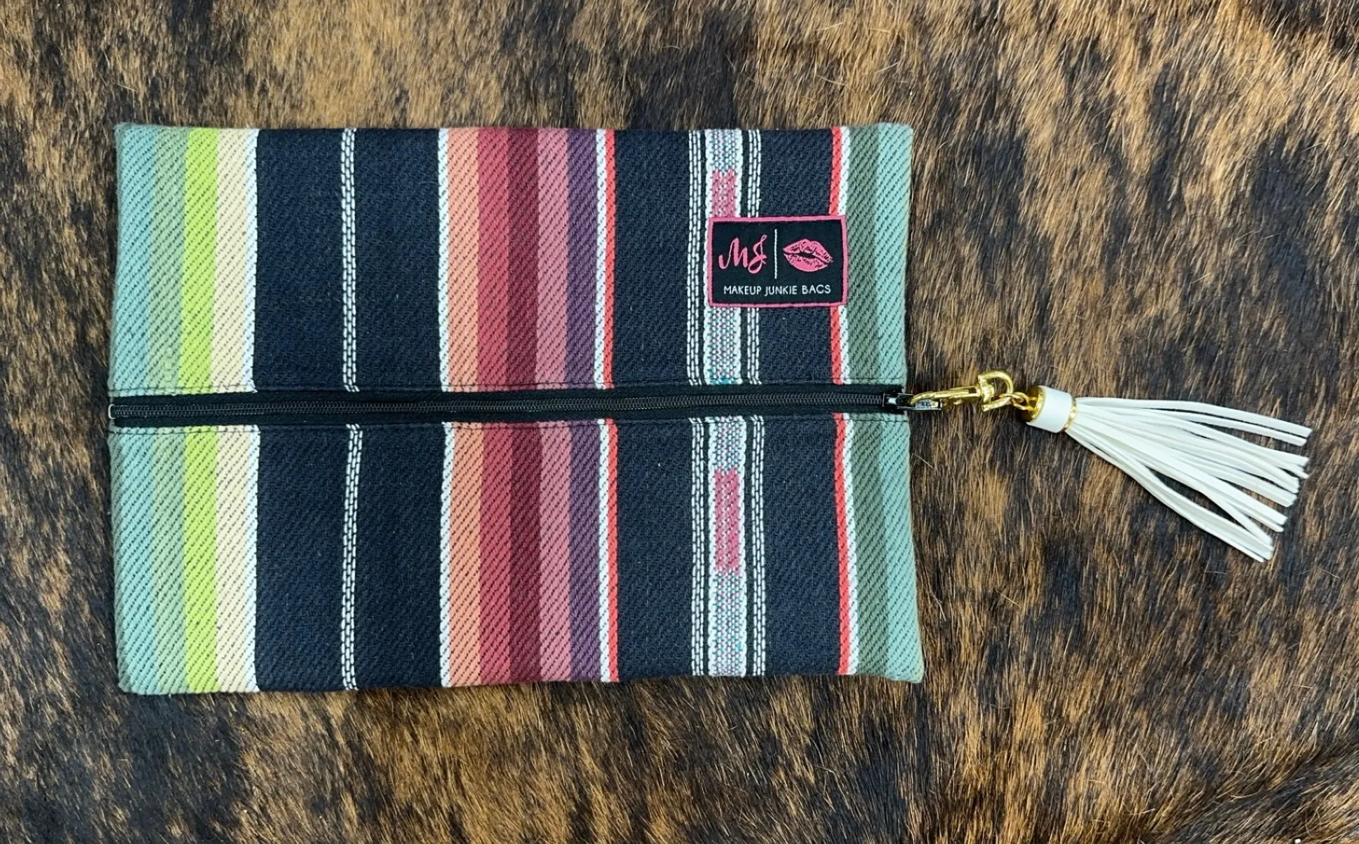 The Black Serape Makeup Bag