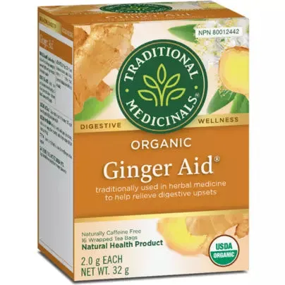 Traditional Medicinals® Ginger Aid® Organic herbal Tea