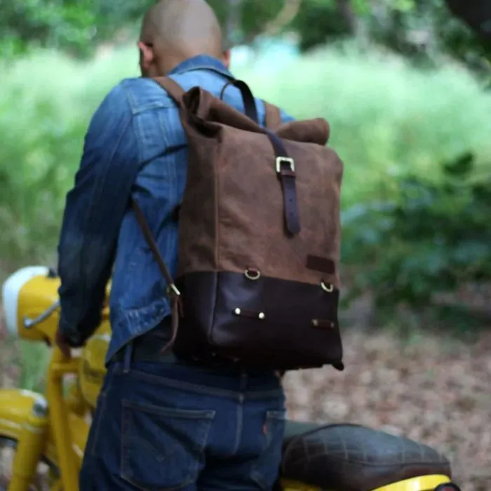 TRIP MACHINE BACKPACK / PANNIER - TOBACCO