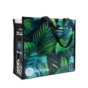 Tropical Reusable Laminated Cooler Shopping Bag | 70GSM, 28L