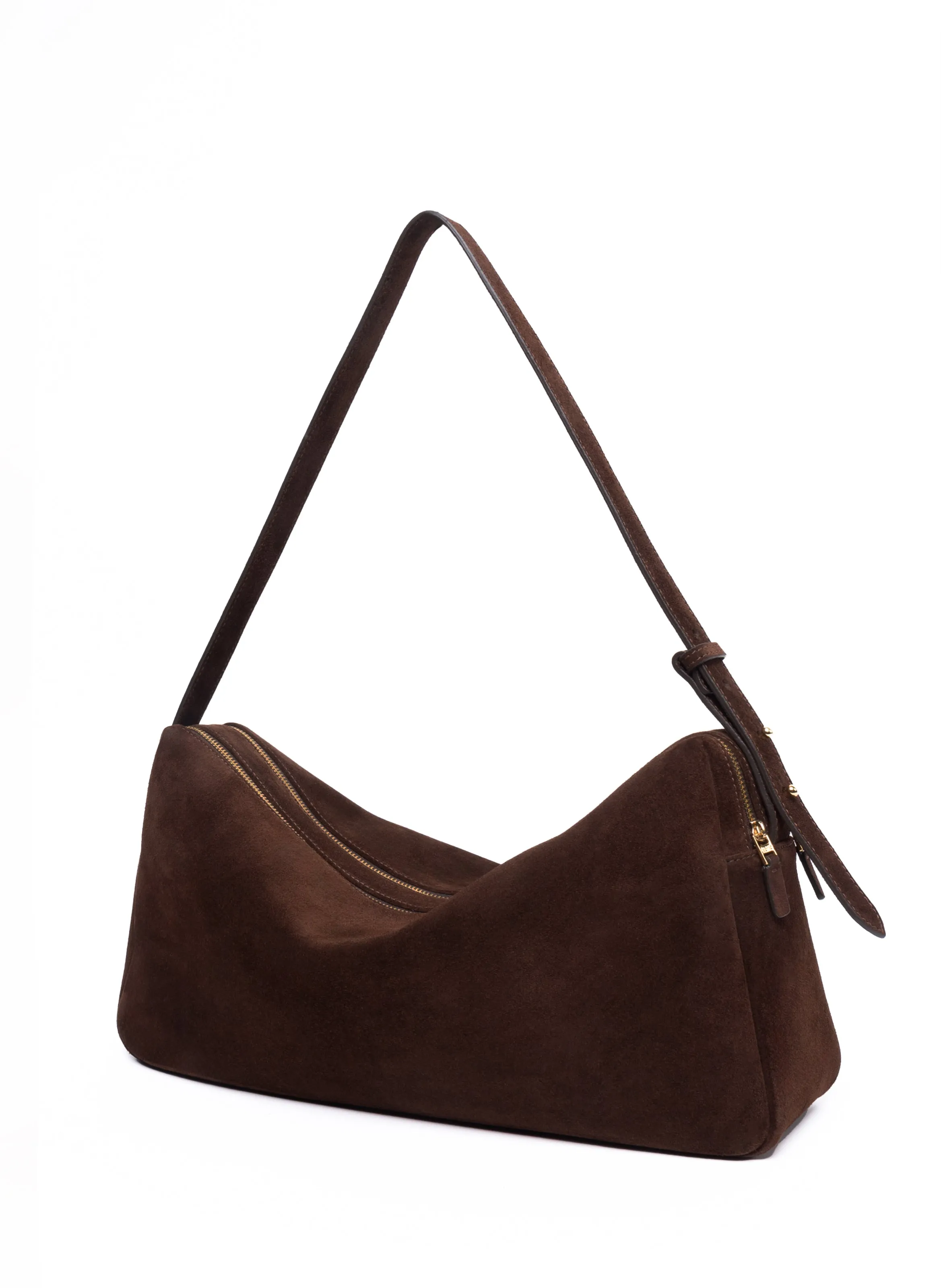 Trousse Large Suede Brownie