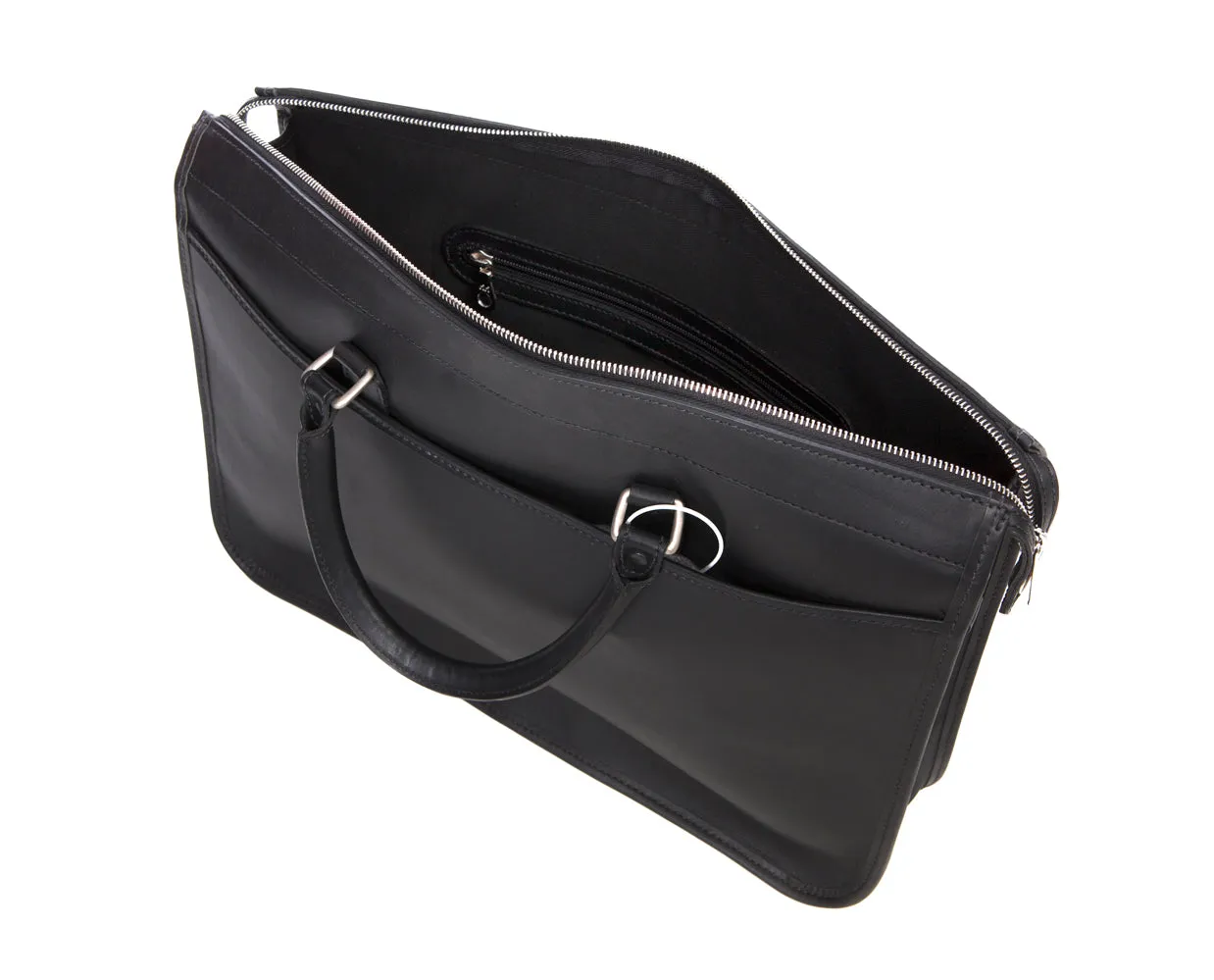 Tusting - Marston Briefcase - Black Bridle Leather