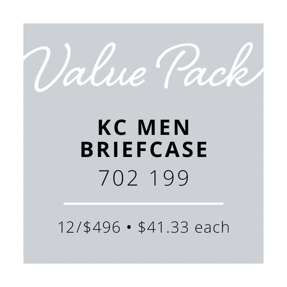 Value Pack KC MEN Briefcase | 12/$496 (Wholesale Only)