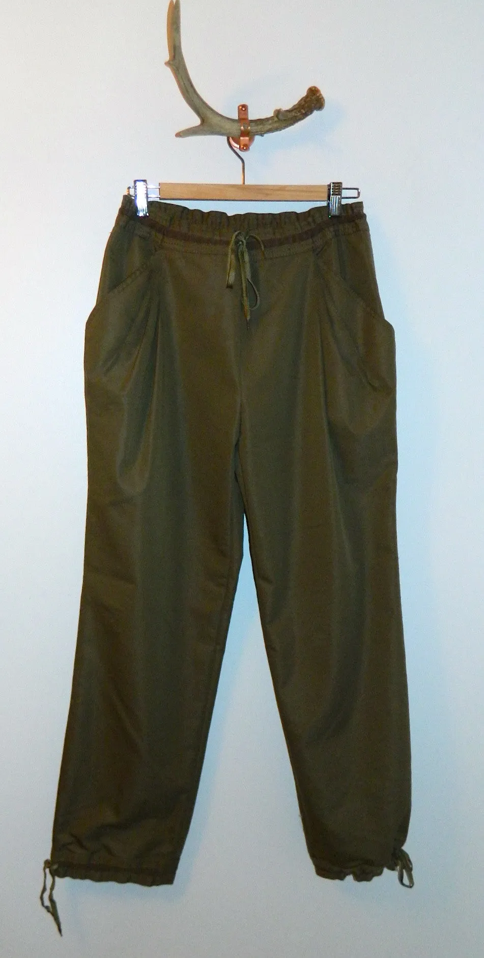 vintage 1990s Jean Paul GAULTIER pants / olive tuxedo trousers US 6