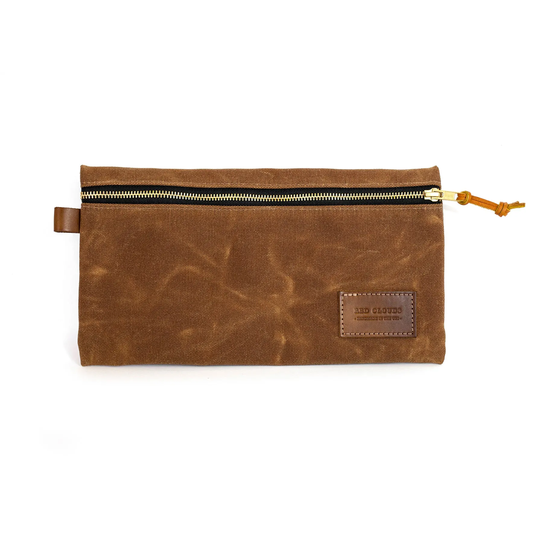 Waxed Canvas Tool Pouch - Brush Brown