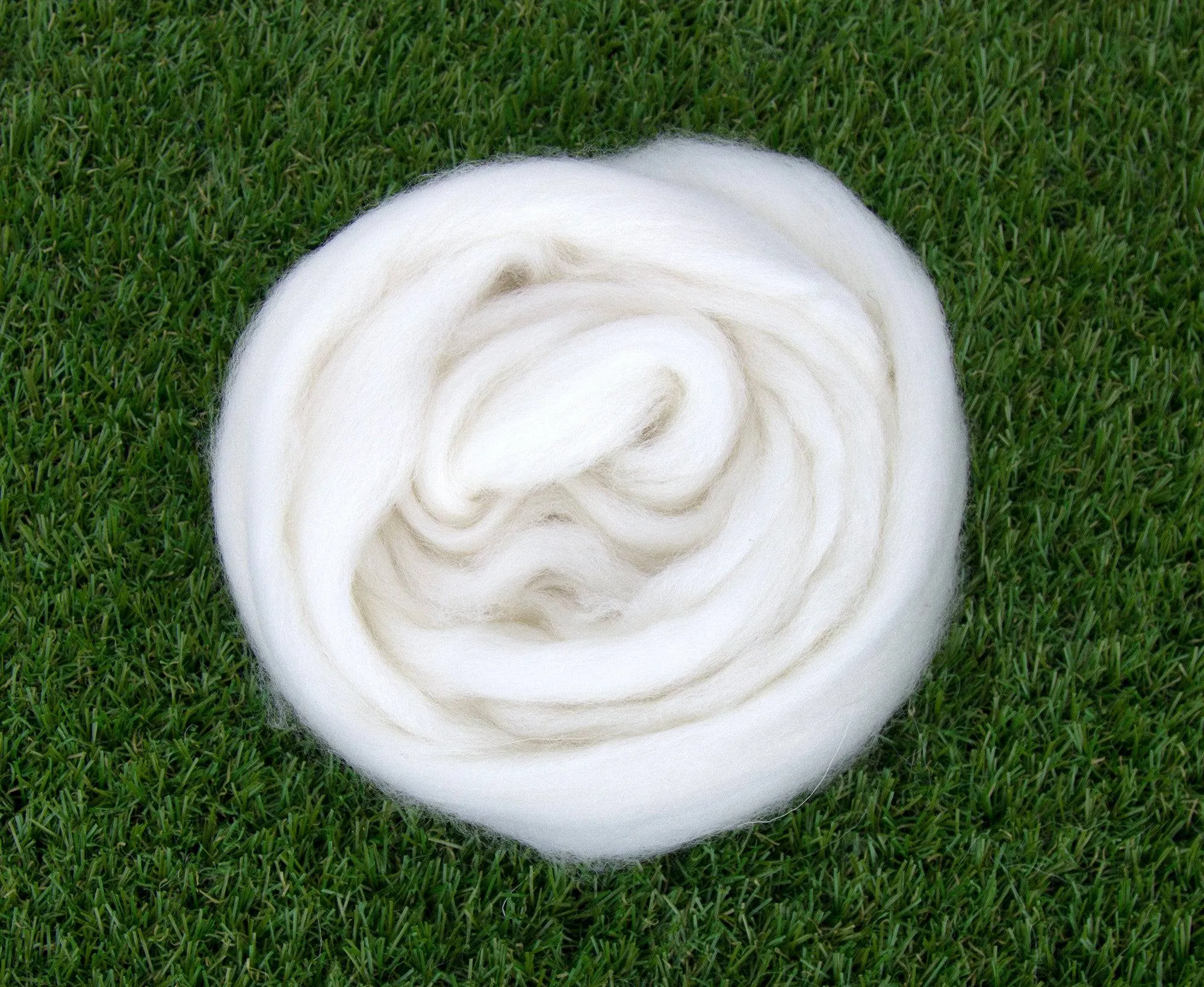 White Falkland Merino Top